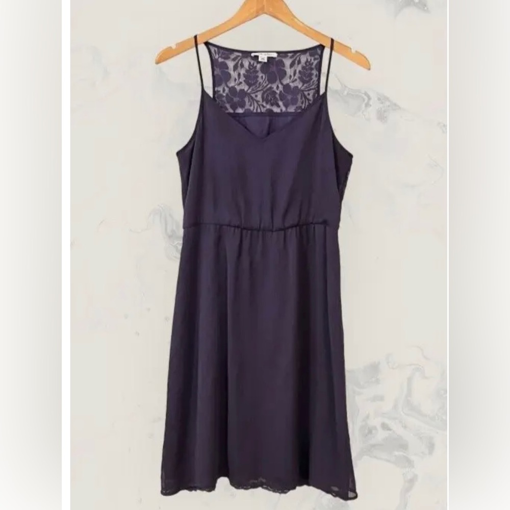 Banana Republic deep violet midi dress